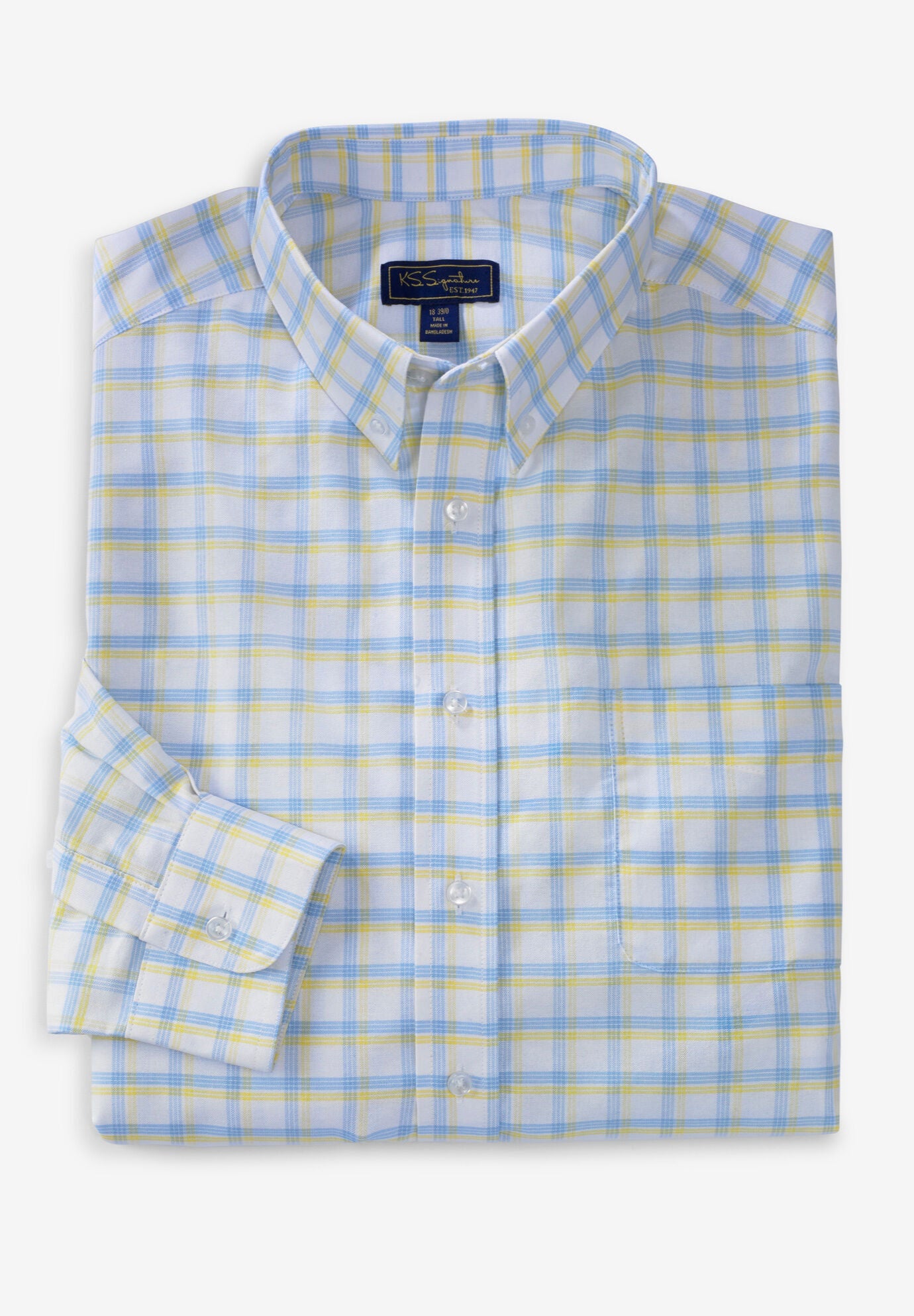 YYear Mens Big & Tall Long Sleeve Button Down Tartan Stylish Button Up Dress Shirt YYear Mens Big & Tall Long Sleeve Button Down Tartan Stylish Button Up Dress Shirt